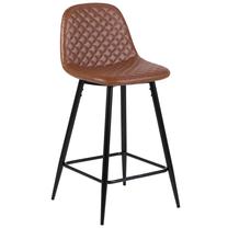 Baro kėdė, ruda/juoda, 48.5 cm x 43.5 cm x 91 cm