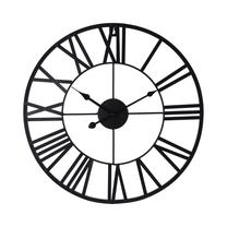 Laikrodis, juoda, 47 cm x 47 cm, 47 cm