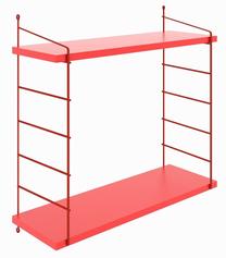 Sieninė lentyna Kalune Design Armoni 2'li, raudona, 72 cm x 20 cm x 58 cm