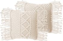 Dekoratyvinė pagalvėlė Beliani Yortan, smėlio, 45 cm x 40 cm, 2 vnt.