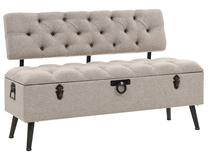 Suoliukas VLX, kreminė, 52 cm x 110 cm x 75 cm