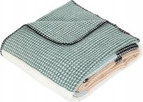 Pledas Atmosphera Owen 204511C, baltas/žalias/rusva, 130 cm x 180 cm