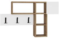 Sieninė kabykla Kalune Design Game 776HMS6101, 61 cm, ruda/balta