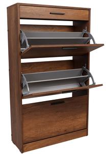 Batų dėžė Kalune Design SHC-431-OO-1, ruda, 75 cm x 29 cm x 128 cm