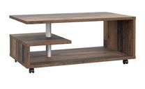 Kavos staliukas Forte Bailey, tamsiai ruda, 105 cm x 60 cm x 45 cm