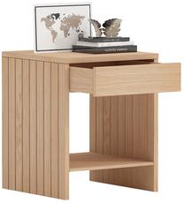 Naktinis staliukas Home4you Sunny 20196, ąžuolo, 40 cm x 40 cm x 50 cm