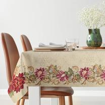 Kalėdinė staltiesė stačiakampė OSB-157, aukso/raudona, 140 x 180 cm