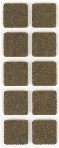 Baldų padukas Haushalt, ruda, 2 cm x 2 cm, 10 vnt.