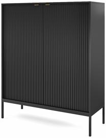 Komoda Mark Nova, juoda, 104 cm x 39 cm x 125 cm