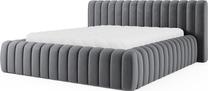 Lova dvigulė Carilla Monolith 97, 160 x 200 cm, tamsiai pilka, be čiužinio, su grotelėmis