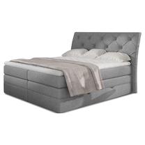 Lova dvigulė continental Mirabel Grande 81, 140 x 200 cm, pilka, su čiužiniu