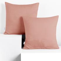 Pagalvės užvalkalas DecoKing Amber, oranžinė, 80 cm x 80 cm, 2 vnt.