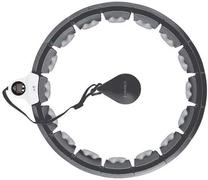 Masāžas loks HMS Hula Hoop With Counter, 45 cm, 0.4 kg, melna krās./pelēka krās.