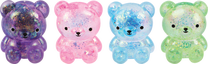Sensorinis spaudomas žaislas, rinkinys Super Gel Smiling Bear, (spalva/dizainas parenkami atsitiktine tvarka), 2 vnt.