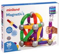 Magnetinis konstruktorius Miniland Magnetics 94105, 36 vnt., įvairių spalvų