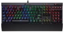 Vadu spēļu tastatūra Corsair K70 LUX RGB EU Cherry MX Red, EN, melna krās.