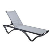 Lauko kėdė Home4you Kiwi 75826, pilka sp., 190 cm x 66 cm x 31 - 88 cm