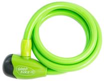 Замок Good Bike Security Lock, зеленый цв., 1500 мм
