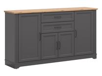 Komoda Tolmin, ruda sp./grafito sp., 99 cm x 180 cm x 42 cm