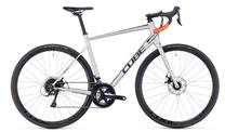 Велосипед шоссе Cube Attain Pro, 28 ″, 21" рама, серебристый цв./oранжевый цв.