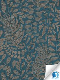 Tapetes A.S.Creation Designdrop 784951, vinila, zaļa krās./bronzas krās.