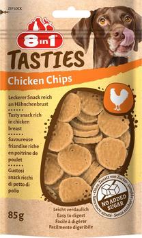 Gardums suņiem 8in1 Tasties Chicken Chips, vistas gaļa, 0.085 kg