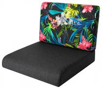 Lauko baldų pagalvių rinkinys Hobbygarden Nel R2 NELCKL14, juoda sp./įvairių spalvų, 39 x 60 cm