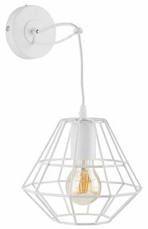 Valgusti seinale TK Lighting Diamond 2181, E27, 1 x 15 W, valge v. / valge v.