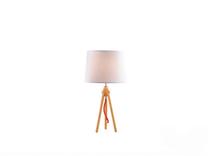 Galda stāvlampas Ideal Lux York TL1, E27, 60W, balta krās./brūna krās.