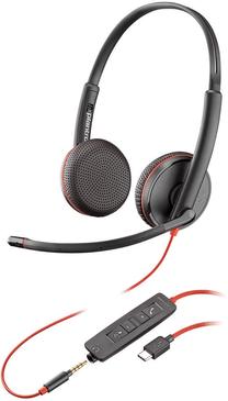 Laidinės ausinės Plantronics Blackwire C3225, juoda sp.