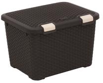 Daiktadėžė su dangčiu Curver Style, 43 l, ruda sp., 50 x 40 x 33 cm