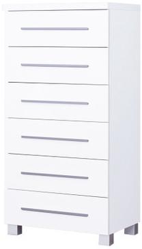 Komoda Bodzio Panama PA24, balta sp., 122 cm x 60 cm x 44 cm