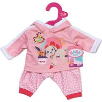 Комплект одежды для куклы Zapf Creation Baby born Jogging Suit Dog, розовый цв.