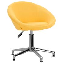 Darba krēsls VLX Swivel 330446, 58.5 x 66.5 x 68 - 80 cm, dzeltena krās.