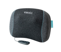 Apsildāmais spilvens Homedics TruHeat Shiatsu Rechargeable Pillow, pelēka krās., 21.4 cm x 32 cm