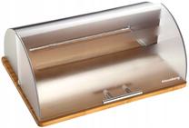 Plastmasas maizes kaste Klausberg KB-7096, koka krās./caurspīdīga krās.