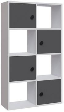Pastatoma lentyna Kalune Design Tasso 322RTC1153, antracito sp./balta sp., 123.4 cm x 72 cm x 25 cm
