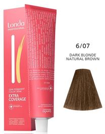 Matu krāsa Kadus Professional Extra Coverage, dark blonde natural brown krās., 6/07, 60 ml