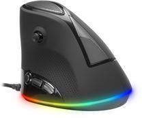 Kompiuterio pelė Speedlink Sovos Vertical RGB, juoda sp. Prekė su pažeista pakuote.
