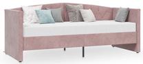 Sofa-lova VLX Velvet 337208, rožinė sp., 212 x 99 cm x 68 cm