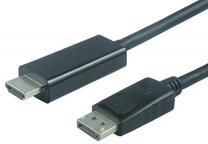 Vads PremiumCord Displayport 1.2 male, HDMI 2.0 Male, 1 m