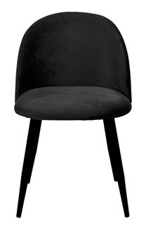 Valgomojo kėdė eHokery K-Soul Velvet TOH2330, matinė, juoda sp., 47 cm x 48 cm x 80 cm