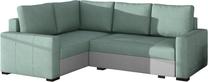 Kampinė sofa Corona Soro 34, Soro 83, mėtinė (mint) sp./šviesiai pilka sp., kairinė, 162 x 235 cm x 90 cm