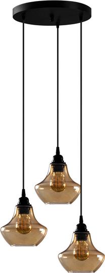 Valgusti rippuv Opviq Gold 051 892OPV1913, E27, 3 x 40 W, kuldne v. / must v.