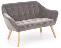 Krėslas Romeo XL, pilka sp./smėlio ruda sp., 128 cm x 75 cm x 75 cm