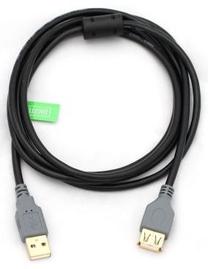 Laidas Digitus USB-A - USB-A USB 2.0 A female, USB 2.0 A male, 5 m, juoda sp.