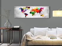 Reprodukcija Artgeist World Map: Coloured Revolution N6549-DKX, 135 cm x 45 cm