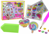 Deimantinė mozaika Rose Gem Candy, įvairių spalvų