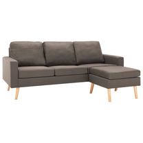 Sofa VLX Fabric 3-Seater 288731, ruda sp., dešininė, 184 x 130 cm x 82.5 cm