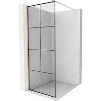 Dušas siena Mexen Kioto Walk-In, 70 cm x 200 cm, zelta krās./melna krās./rūdītais